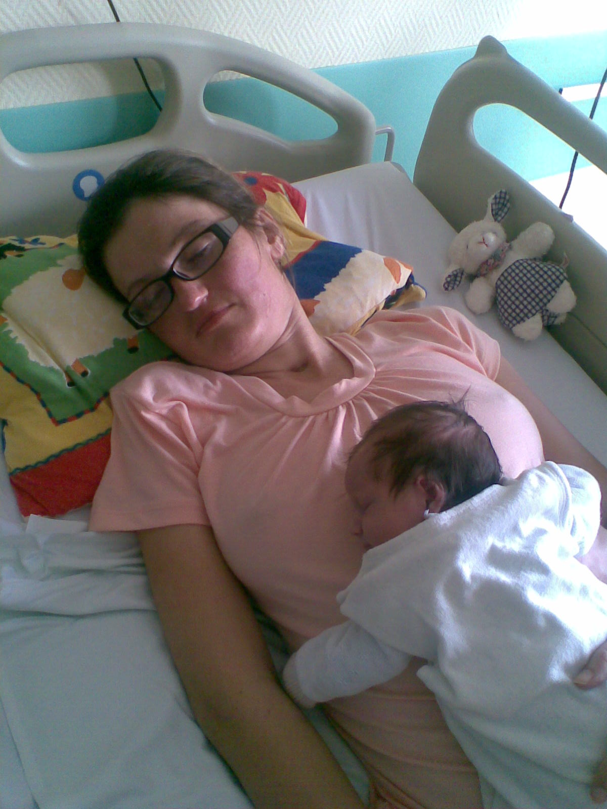 Lena with mom in rehab